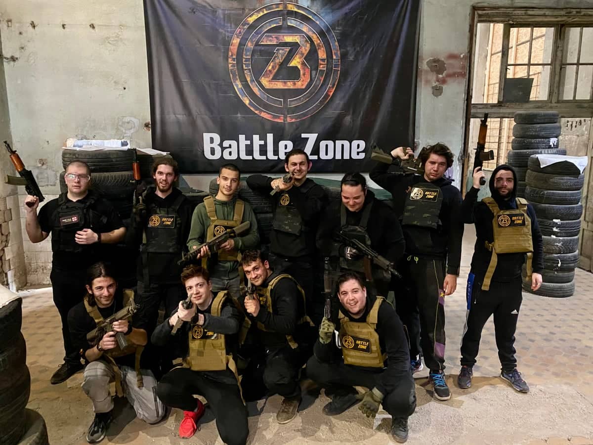 Еърсофт рожден ден в Battlezone арена Варна с пълна екипировка